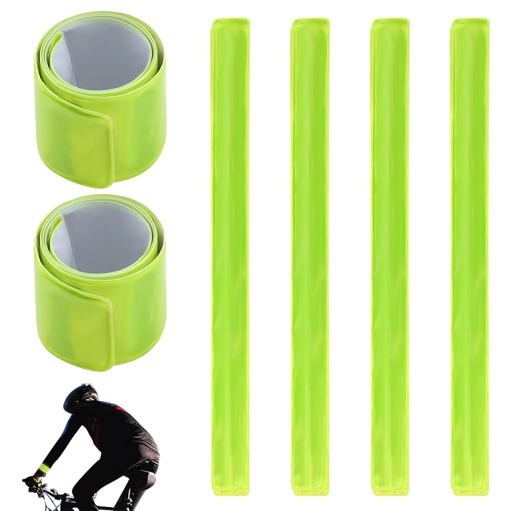 Proberos 15.7 inches Night Reflective Belts Flexible Safety Belt for Riding Warning Belt Bicycle Modification Reflective Belt Snap-and-Secure Reflective Belt for Night Running, Riding, Hiking, 6Pcs Proberos 15.7 inches Night Reflective Belts Flexible Safety Belt for Riding Warning Belt Bicycle Modification Reflective Belt Snap-and-Secure Reflective Belt for Night Running, Riding, Hiking, 6Pcs